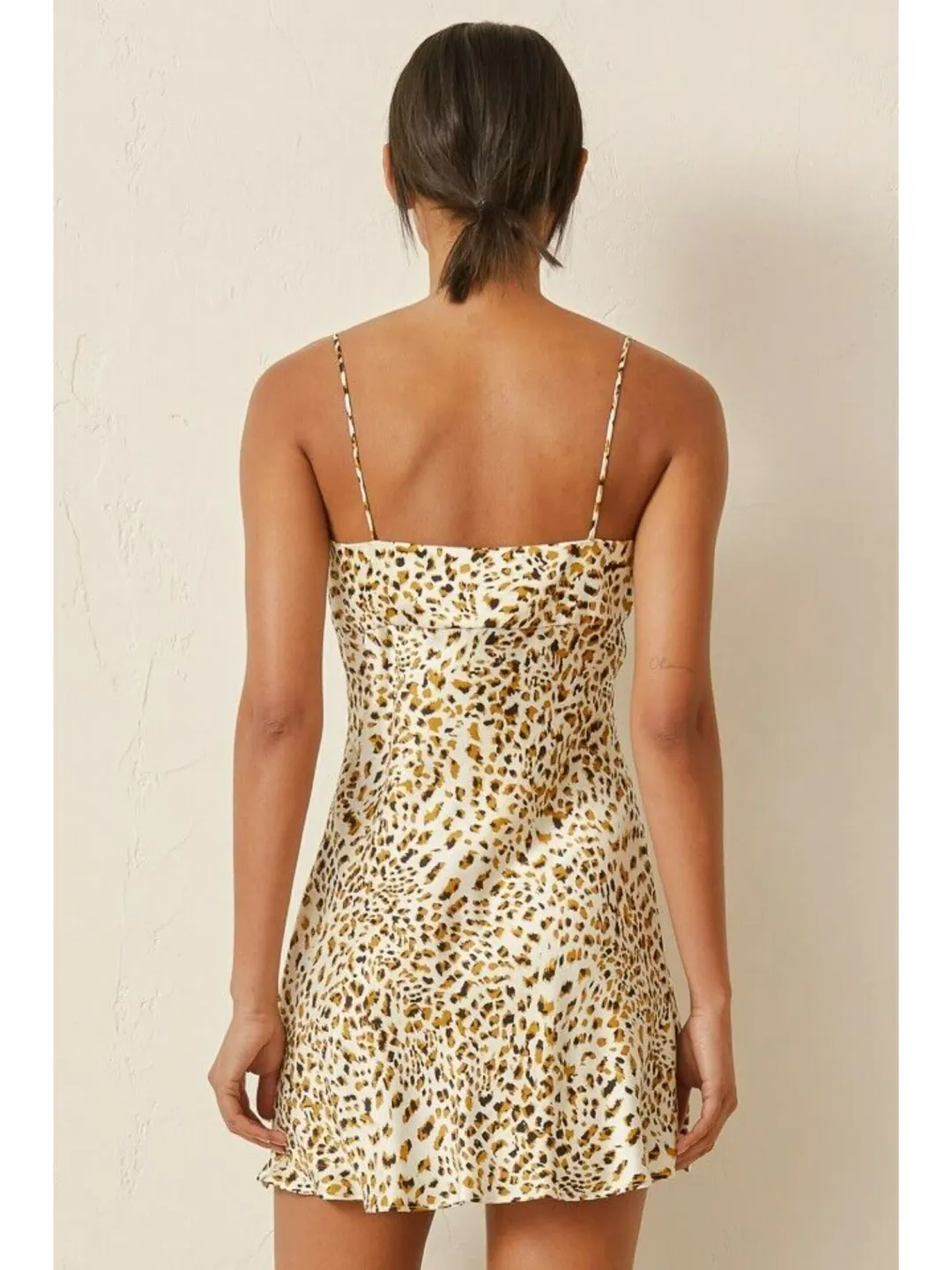 Bec & Bridge Catalonia Mini Dress Leopard Print Size AU 6 for rent on The Volte - main image