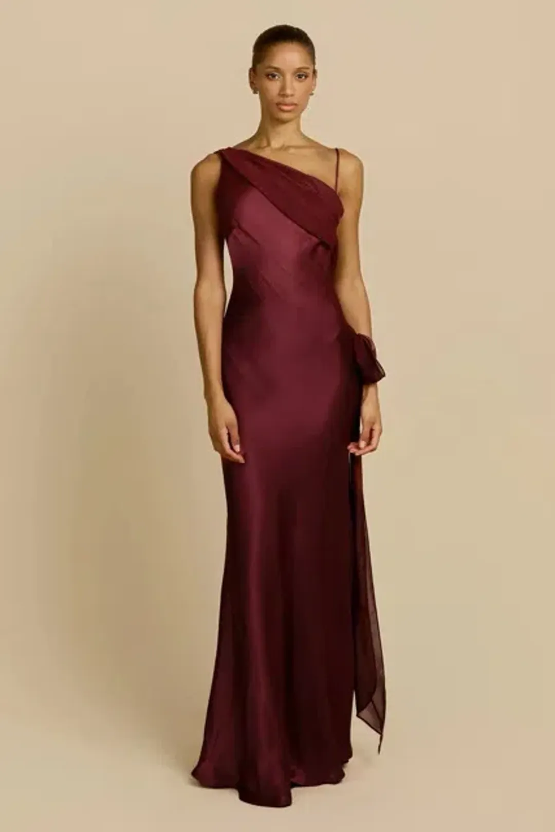 ARCINA ORI HELENA DRESS PLUM SIZE 6 (XS) for rent on The Volte - main image