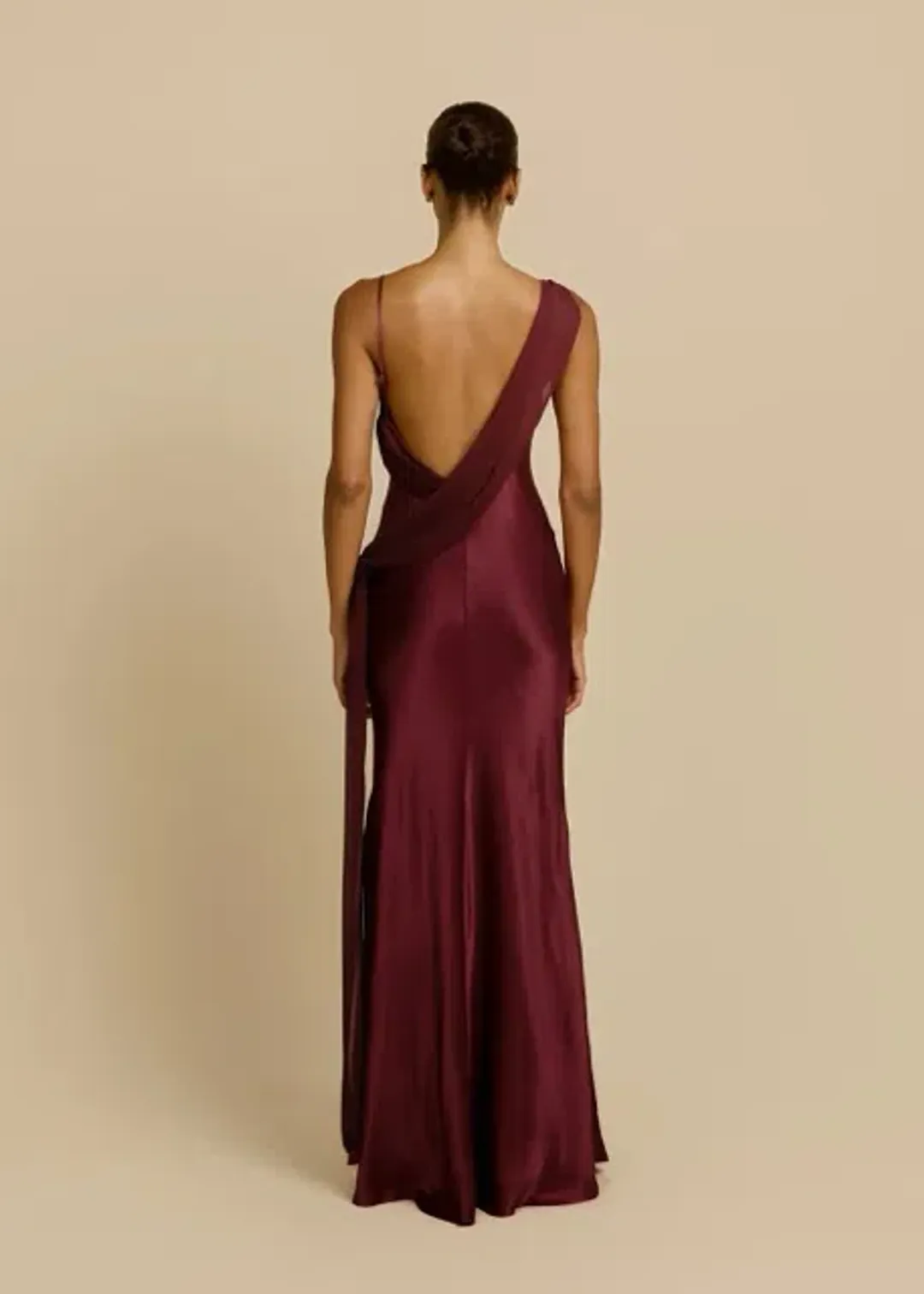 ARCINA ORI HELENA DRESS PLUM SIZE 6 (XS) for rent on The Volte - main image