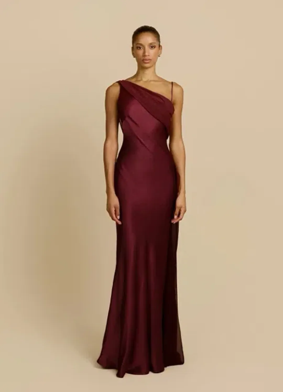 ARCINA ORI HELENA DRESS PLUM SIZE 6 (XS) for rent on The Volte - main image