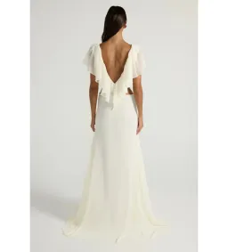 Ance Gria Clover Top and Maxi Skirt Set in Ivory Size AU10 for rent on The Volte - image 2