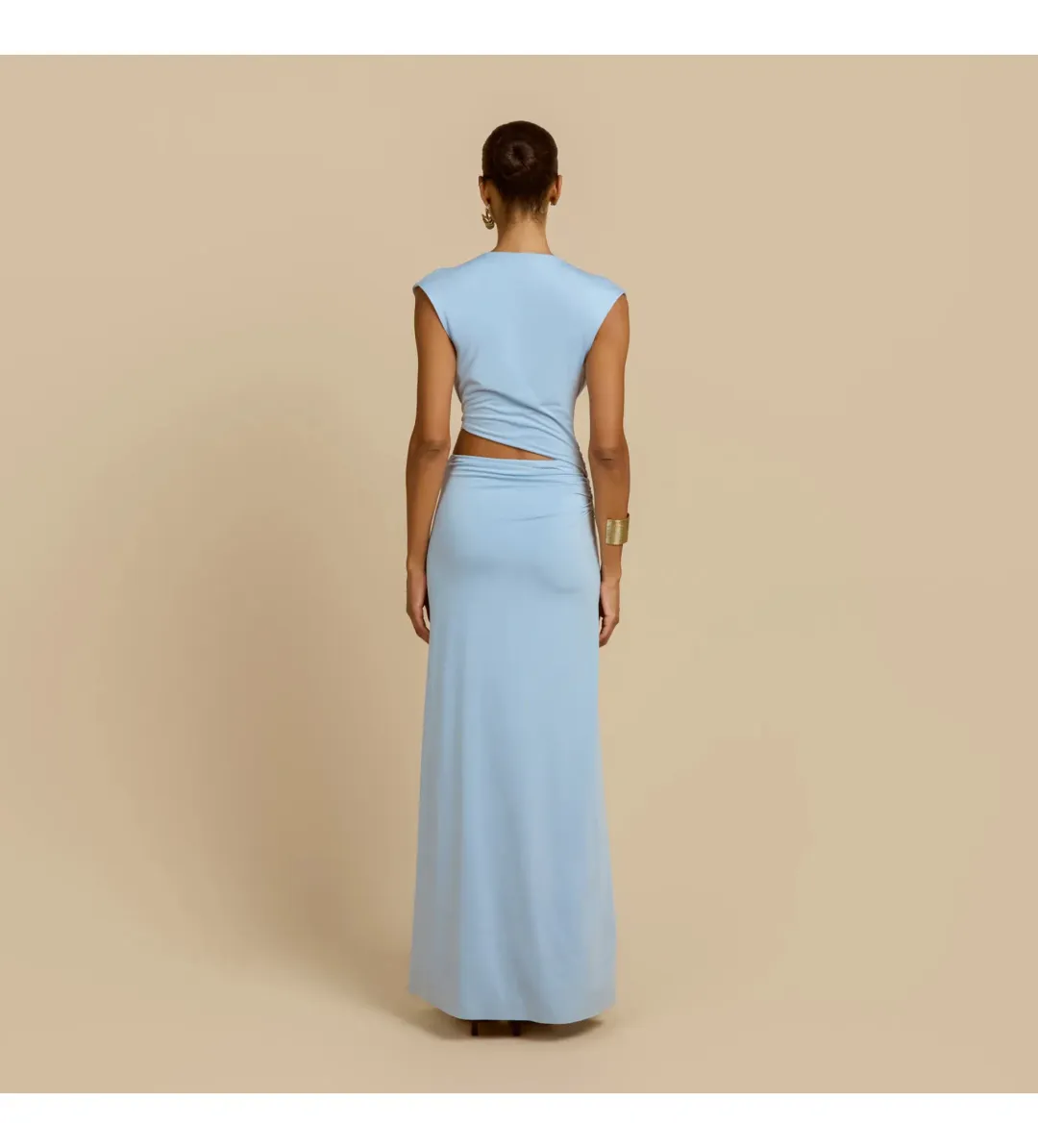 Arcina Ori Jade Maxi Dress in Blue Size AU8 for rent on The Volte - main image