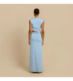 Arcina Ori Jade Maxi Dress in Blue Size AU8 for rent on The Volte - image 3