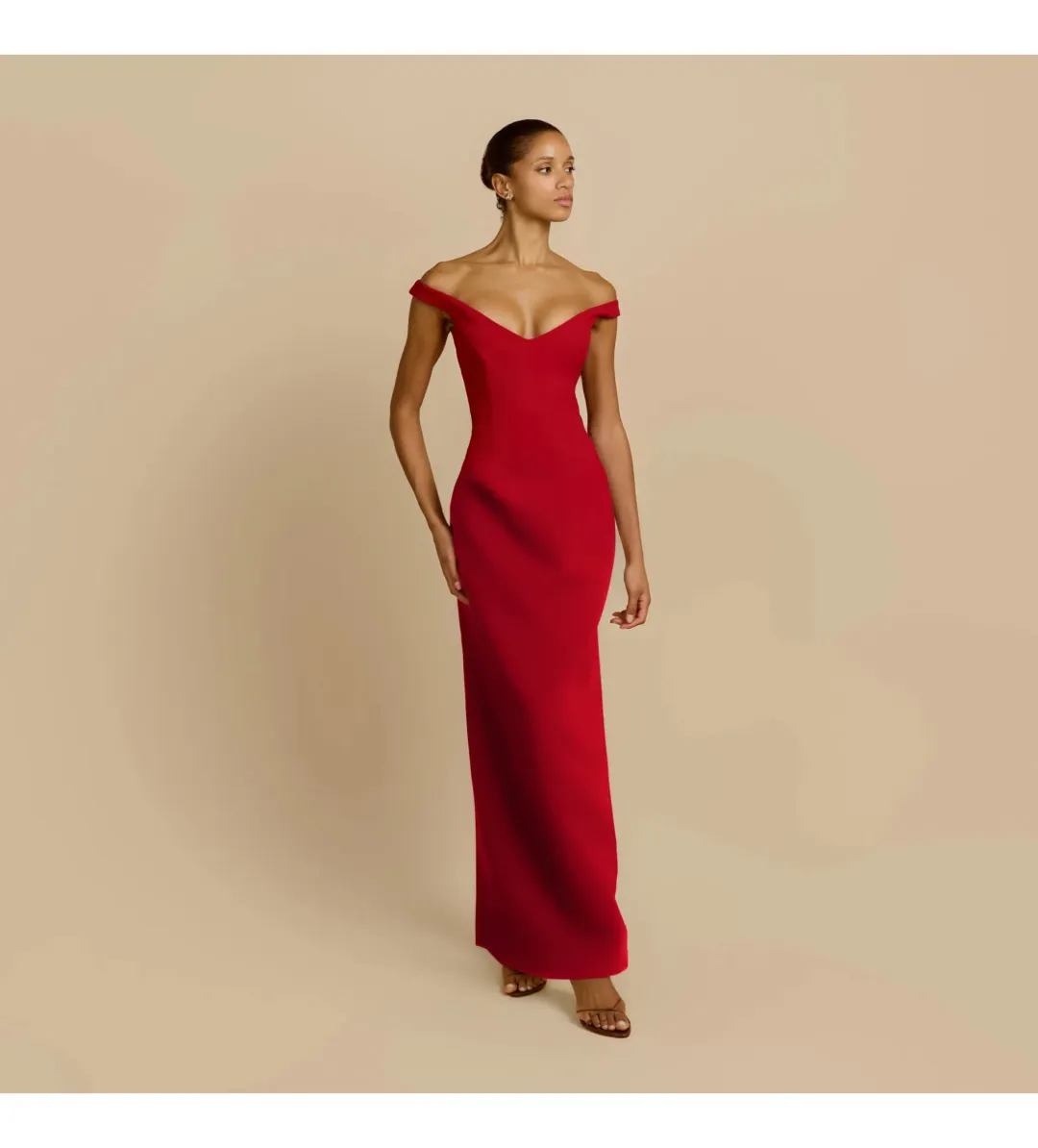 Arcina Ori Ellery Maxi Dress in Red Size AU10 for rent on The Volte - main image