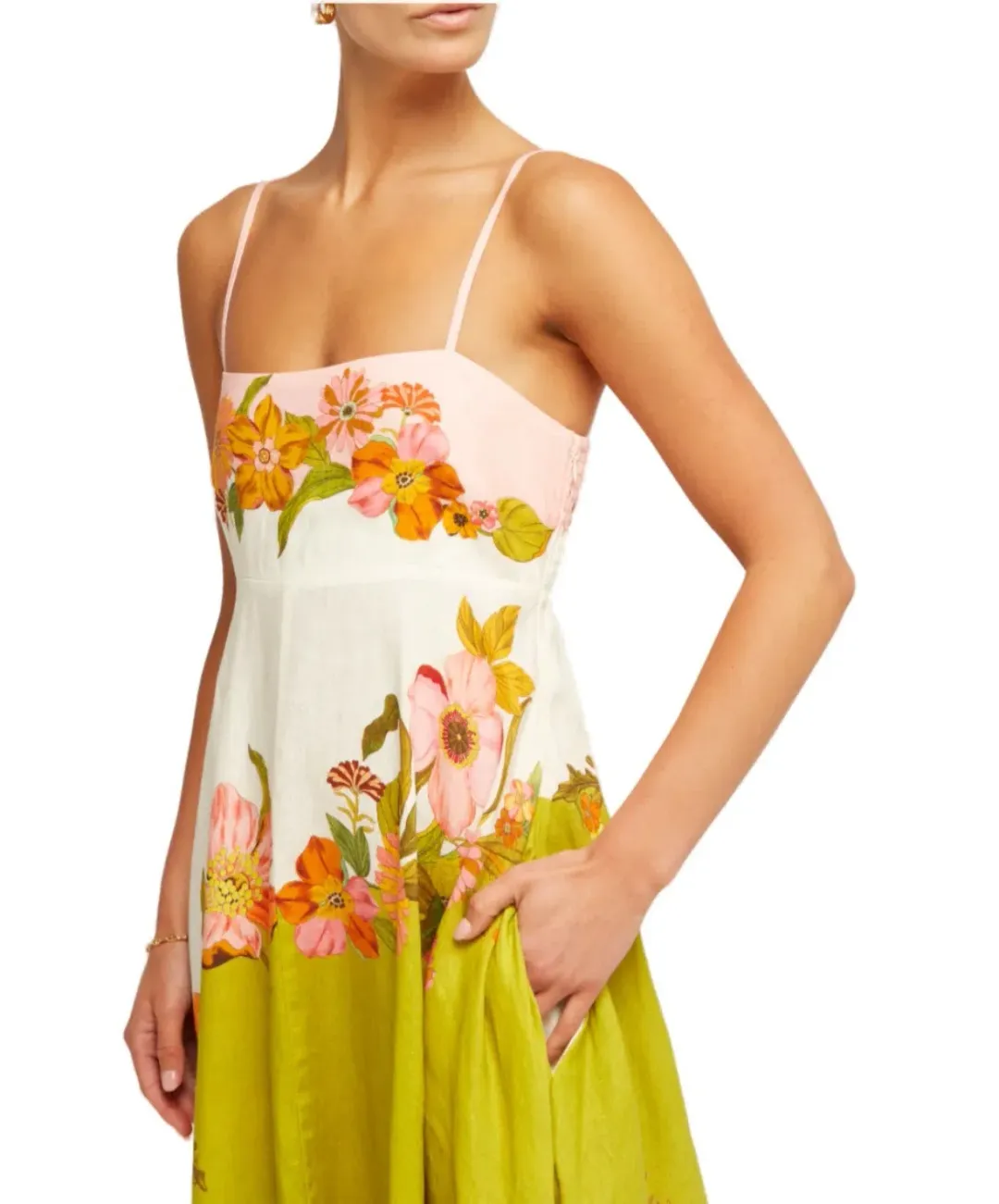 Alemais Silas Sundress Multi Size 14 for rent on The Volte - main image