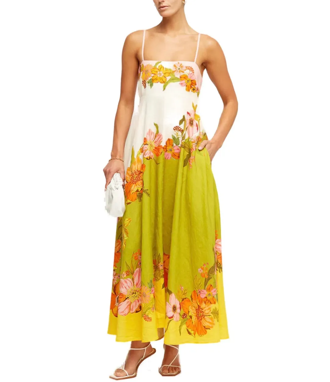 Alemais Silas Sundress Multi Size 14 for rent on The Volte - main image
