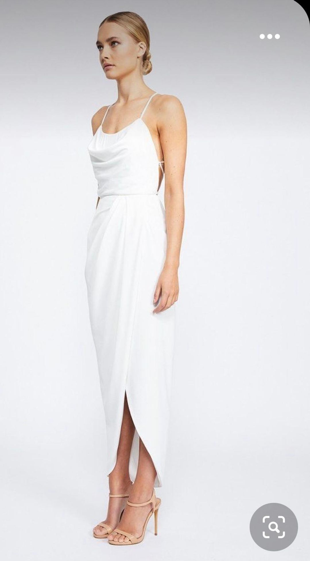 Lace Up Cowl Dress for rent on The Volte - main image