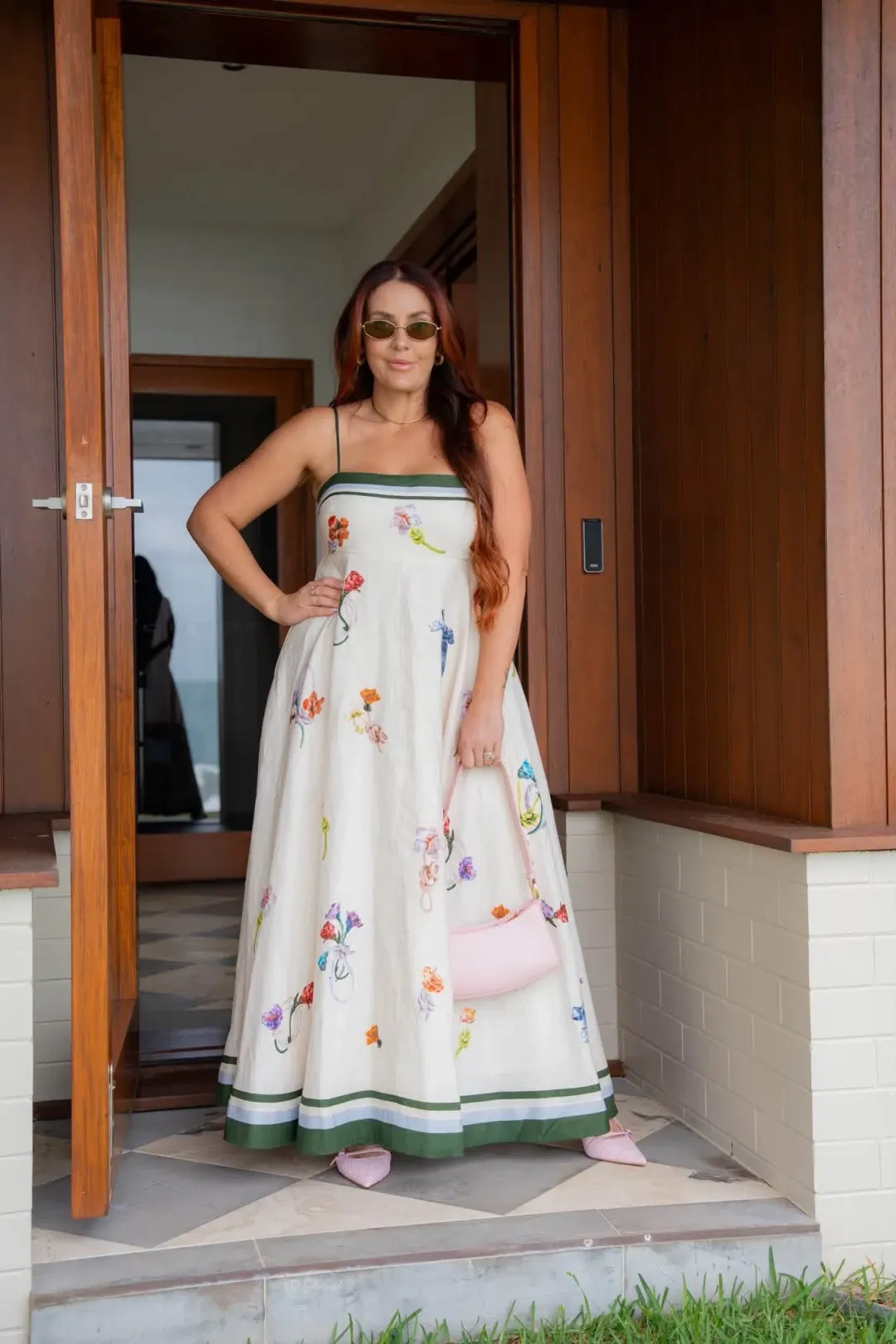 Alemais Florero Sundress Cream Floral Size 12 for rent on The Volte - main image