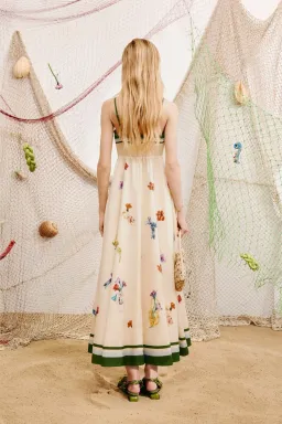 Alemais Florero Sundress Cream Floral Size 12 for rent on The Volte - image 3