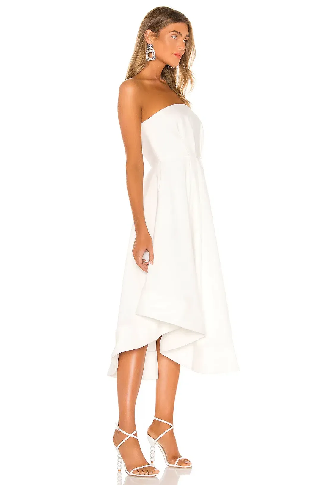C/MEO Collective Vibrant Dress White Size L  for rent on The Volte - main image