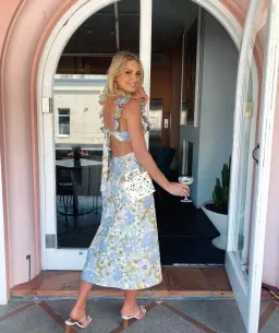 Zimmermann Super Eight Frilled Midi Dress in Floral Size 2 AU 12 for rent on The Volte - image 1