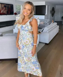 Zimmermann Super Eight Frilled Midi Dress in Floral Size 2 AU 12 for rent on The Volte - image 2