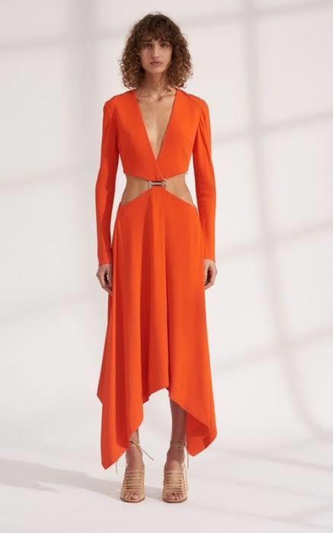 Dion Lee Red Modular E-Hook Dress for rent on The Volte - main image