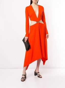 Dion Lee Red Modular E-Hook Dress for rent on The Volte - image 1