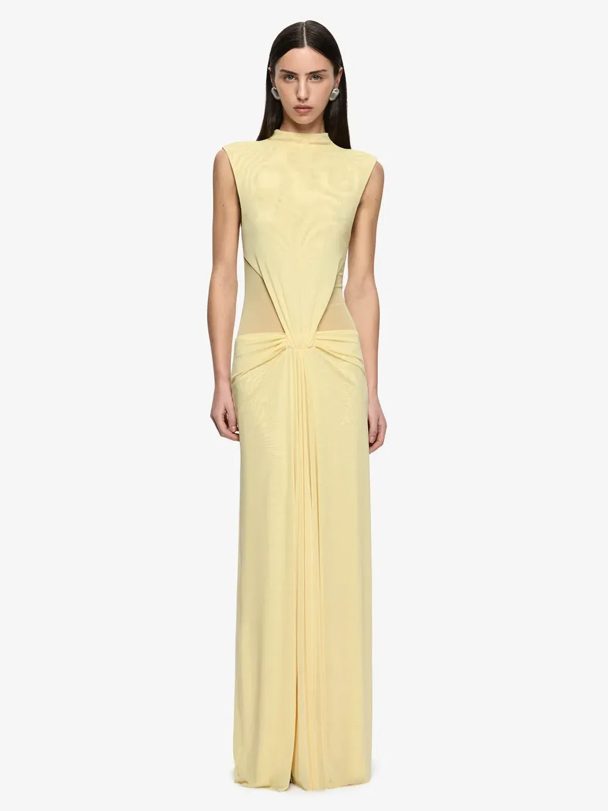 Bec & Bridge Odea Gathered Maxi Lemon Yellow Size S (8) for rent on The Volte - main image