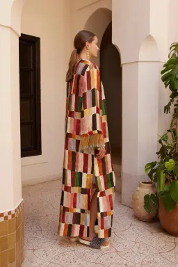 ALEMAIS Marjorelle Tunic Midi Dress Multi Size 8 AU for rent on The Volte - image 3
