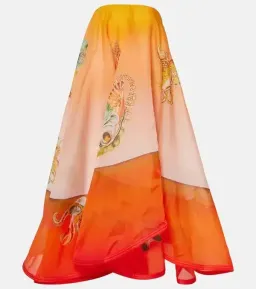 ALEMAIS Neptuna Silk Strapless Gown Orange Size 10 AU for rent on The Volte - image 5