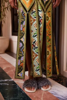 ALEMAIS Cece Spliced Midi Dress Multi Size 8 AU for rent on The Volte - image 4