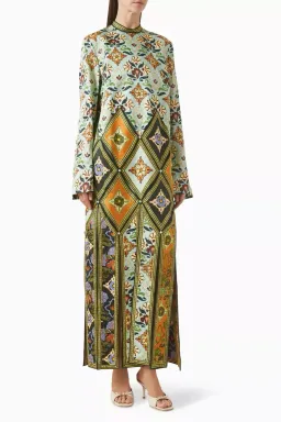 ALEMAIS Cece Spliced Midi Dress Multi Size 8 AU for rent on The Volte - image 10