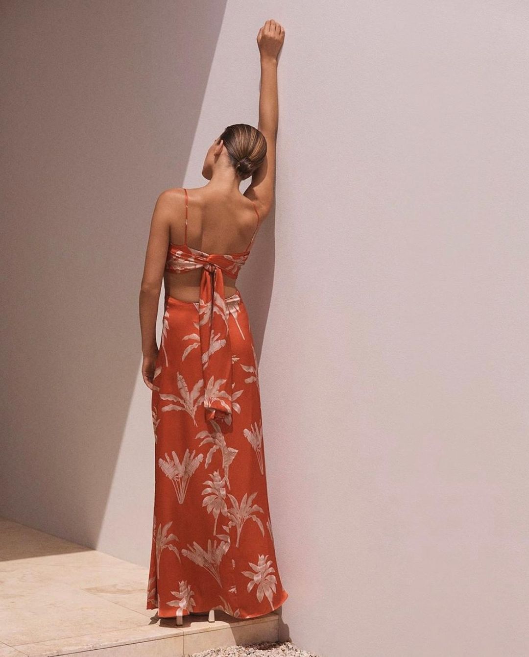 Scanlan Theodore Silk Palm Dress Print Size 8 for rent on The Volte - main image