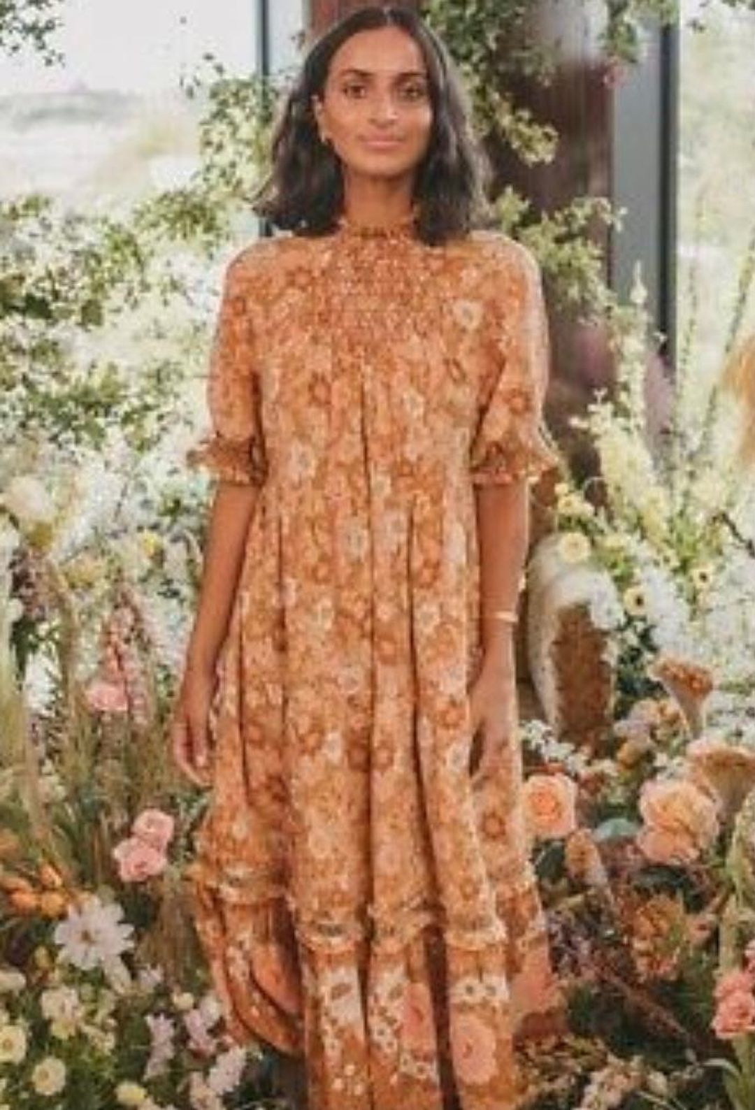 Anne Midi Gown - Peach for rent on The Volte - main image