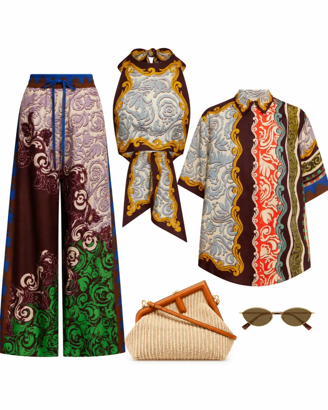 Alemais Alita Top and Pants set s6 for rent on The Volte - main image