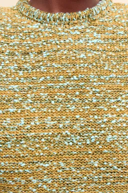 Alemais Nieve Sequin Knit Midi Dress in Khaki Size S / AU 8 for rent on The Volte - image 4