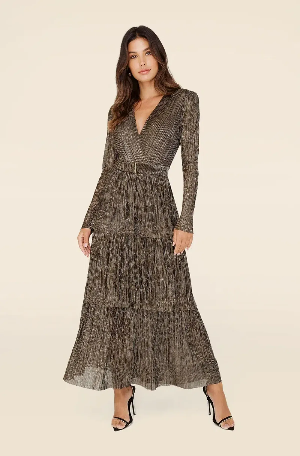 Sheike All That Sparkles Dress Metallic Size 10 for rent on The Volte - main image