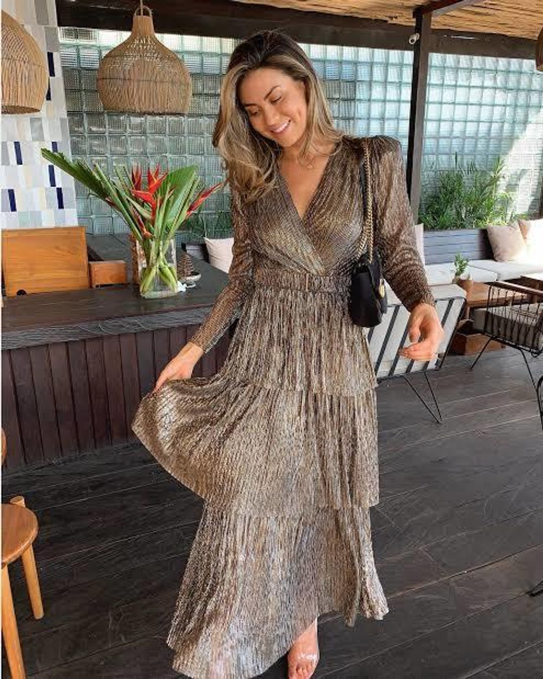 Sheike All That Sparkles Dress Metallic Size 10 for rent on The Volte - main image