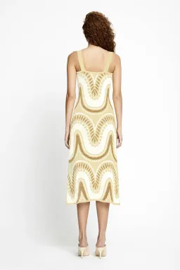 Alice McCall Windswept Midi Dress Cream Size 6 for rent on The Volte - image 2