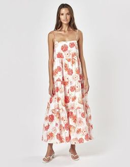 Charlie Holiday Isabella Maxi Dress Roses Print Size 8 for rent on The Volte - image 3