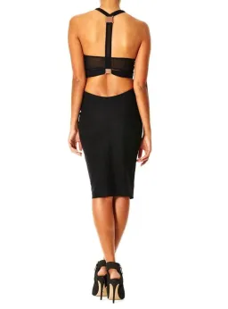 Bec & Bridge Platinum Plate Dress Black Size AU 6 for rent on The Volte - image 2