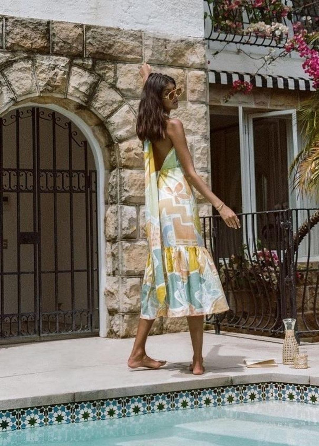 Steele Sia Midi Dress in Cabana Size XS / AU 6 for rent on The Volte - main image