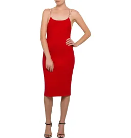 Bec & Bridge Florence Midi Dress Red Size AU 8 for rent on The Volte - image 1