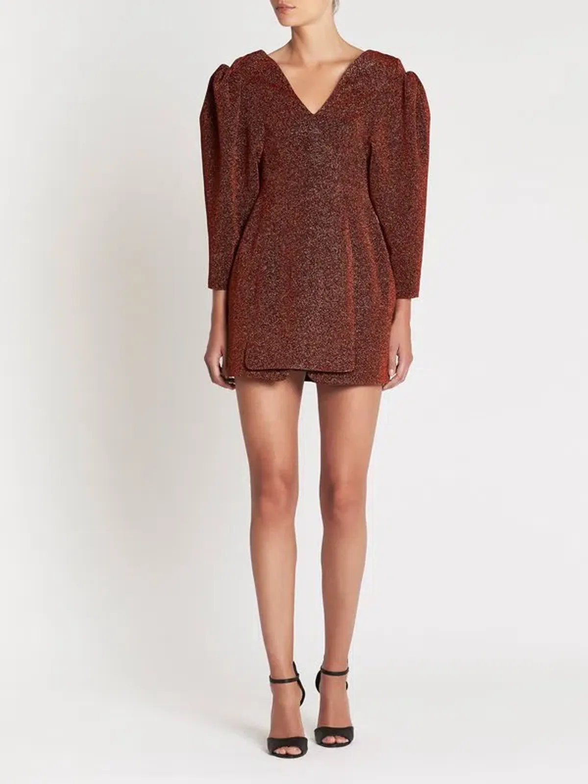 Camilla and Marc Baylee Mini Dress  Copper Size 6 for rent on The Volte - main image