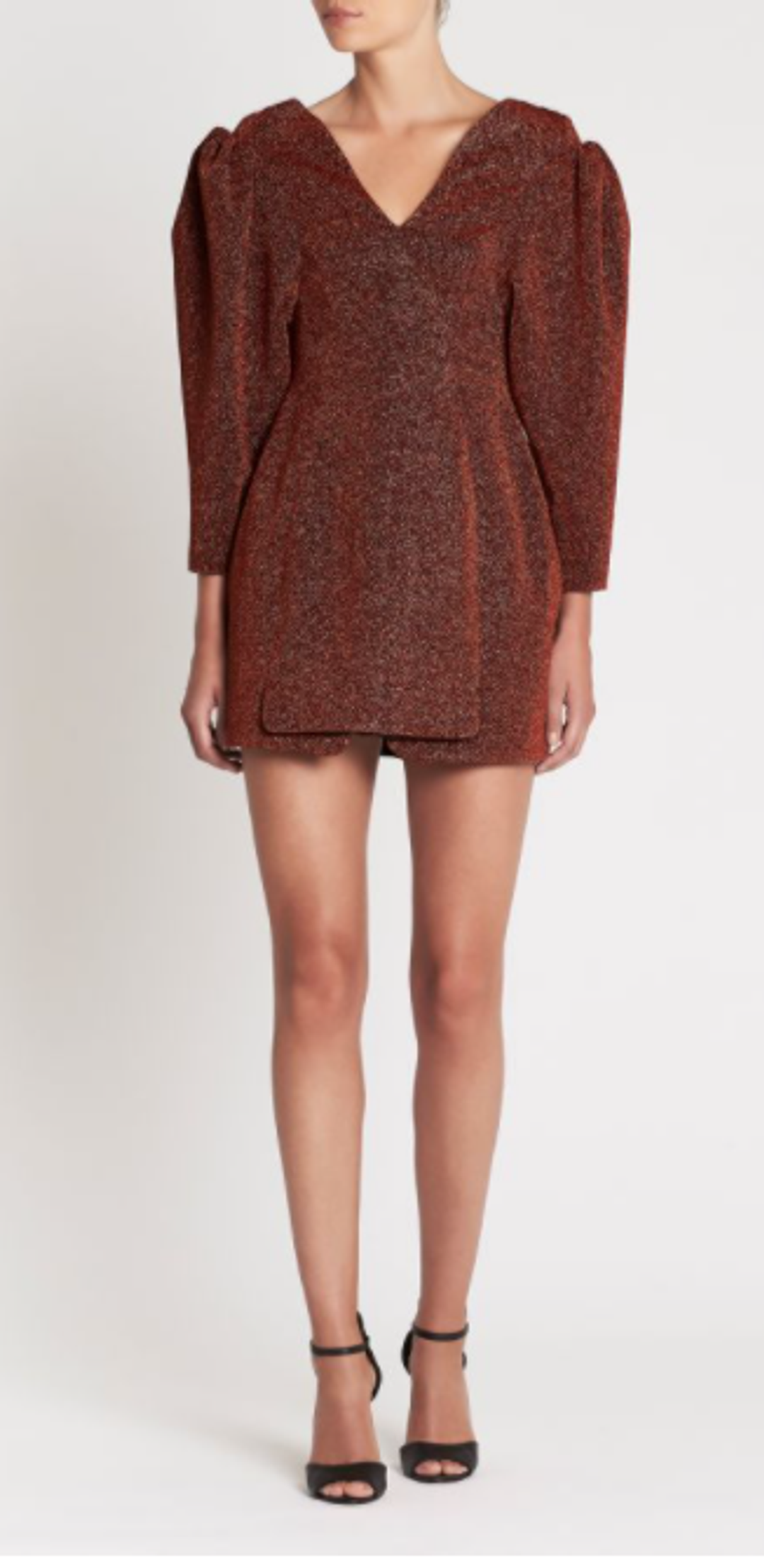 Camilla and Marc Baylee Mini Dress  Copper Size 6 for rent on The Volte - main image