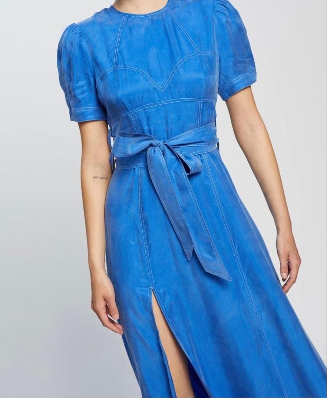 Alice McCall Eyes On You Midi Dress Blue Size 10 for rent on The Volte - main image