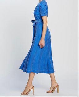 Alice McCall Eyes On You Midi Dress Blue Size 10 for rent on The Volte - image 2