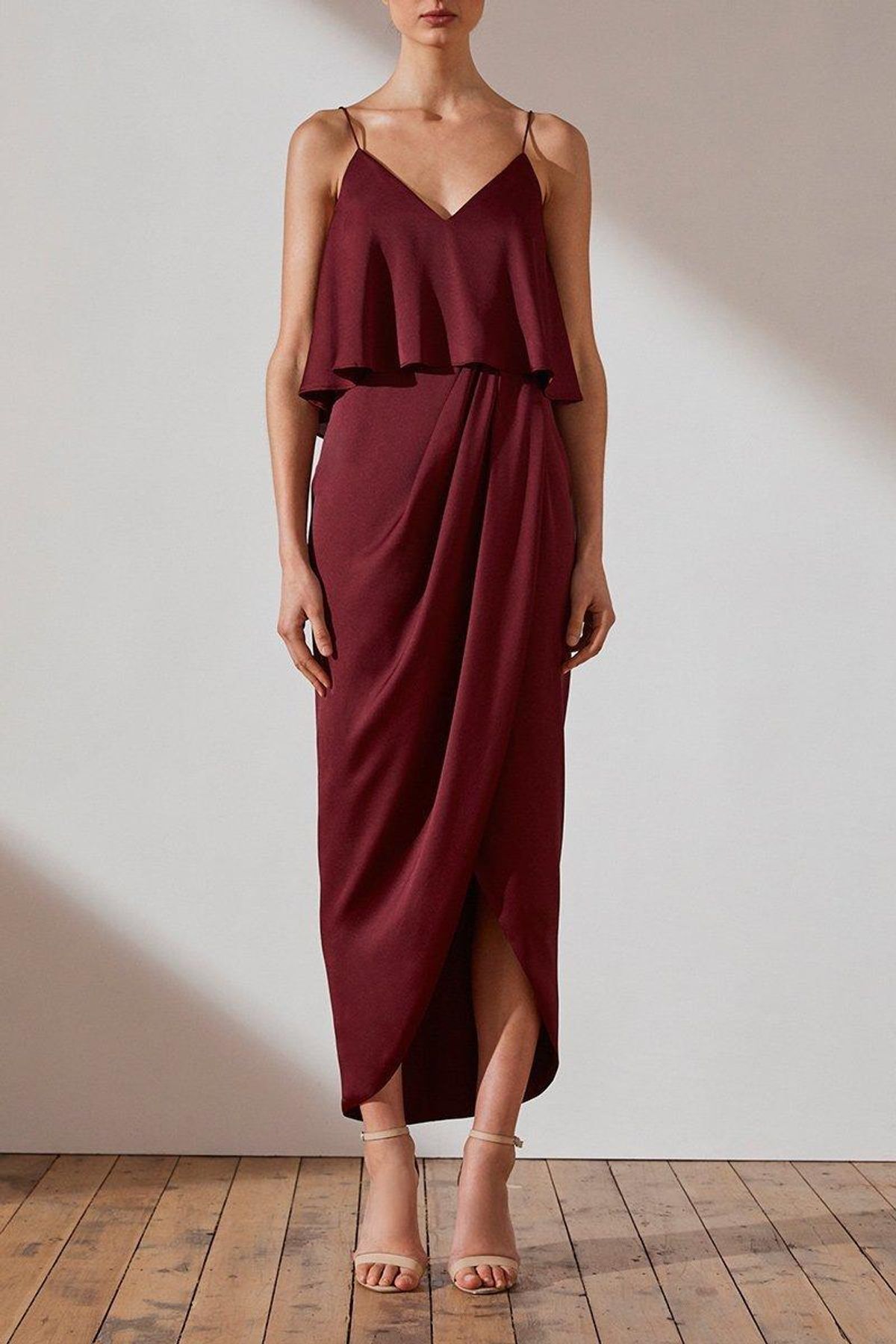 Luxe Cocktail Frill Dress Garnett for rent on The Volte - main image