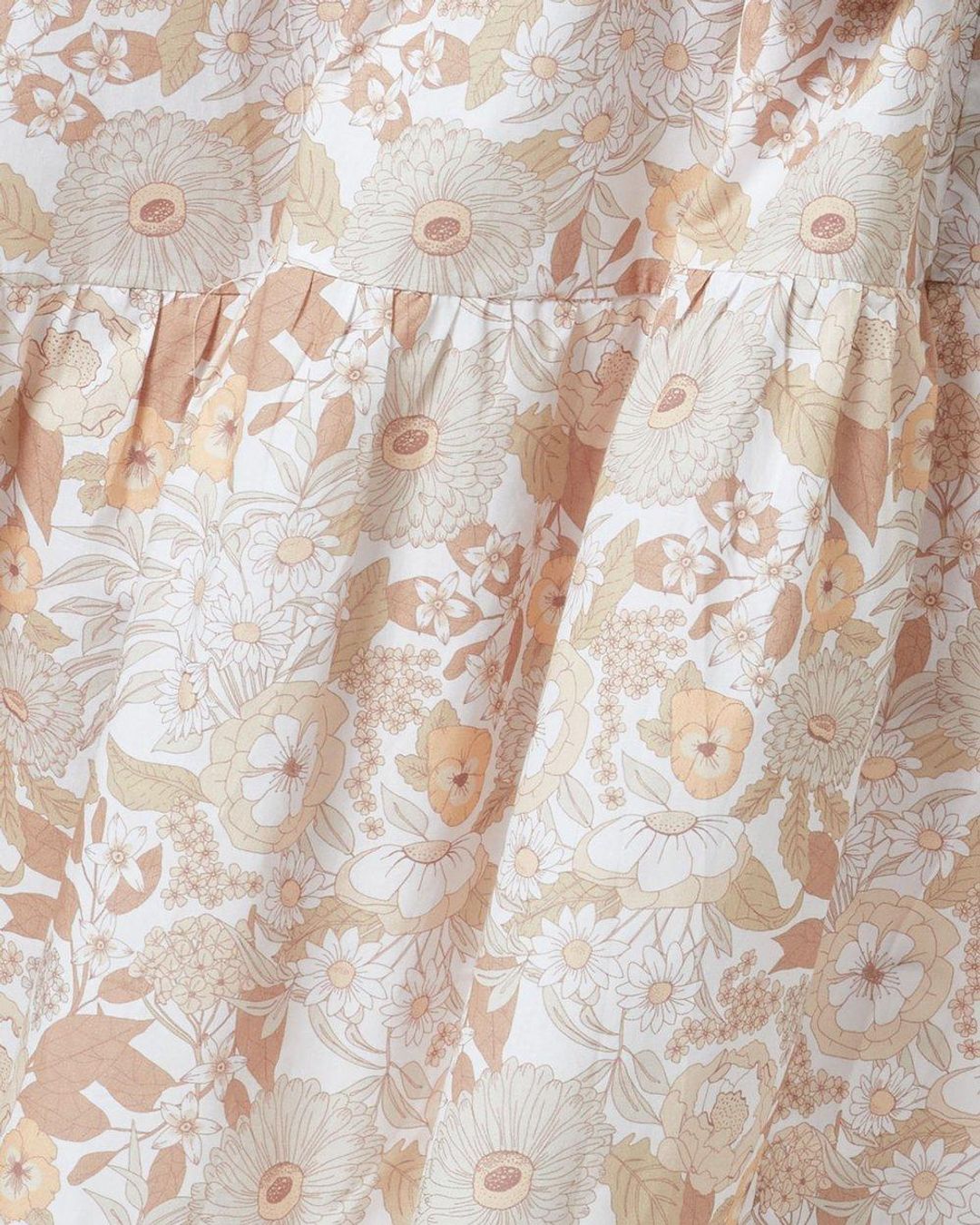 Charlie Holiday Agatha Floral Tiered Cotton Dress Print Size 8 for rent on The Volte - main image