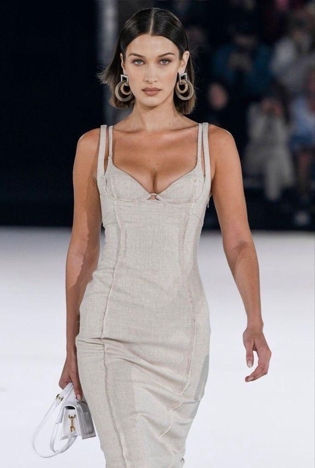 Jacquemus Valerie Dress Beige Size 10 for rent on The Volte - main image