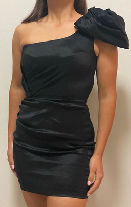 Love Nookie Candice One Shoulder Mini Dress Black Size 10 for rent on The Volte - image 7