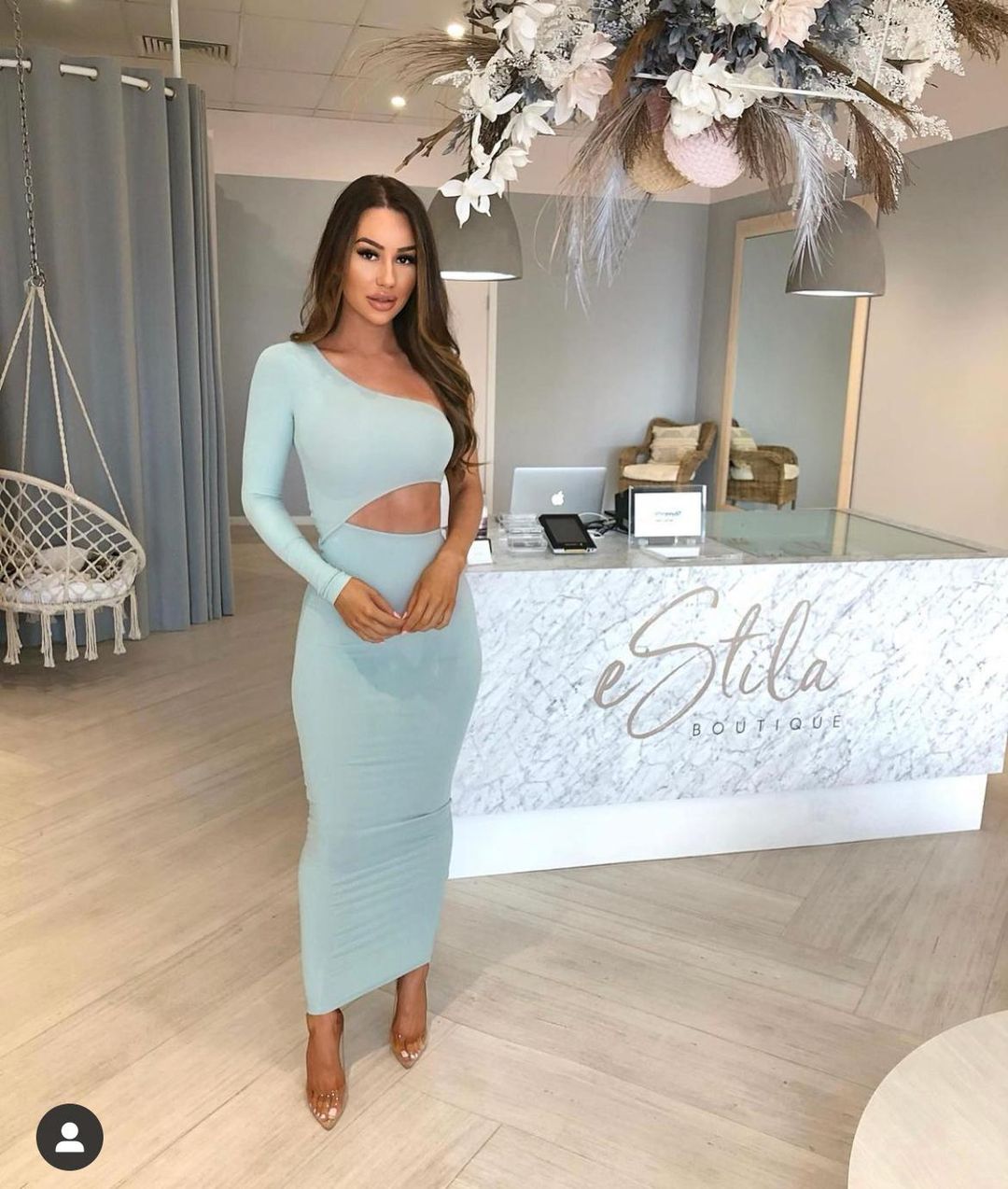 Bayse maxi cut out dress  for rent on The Volte - main image