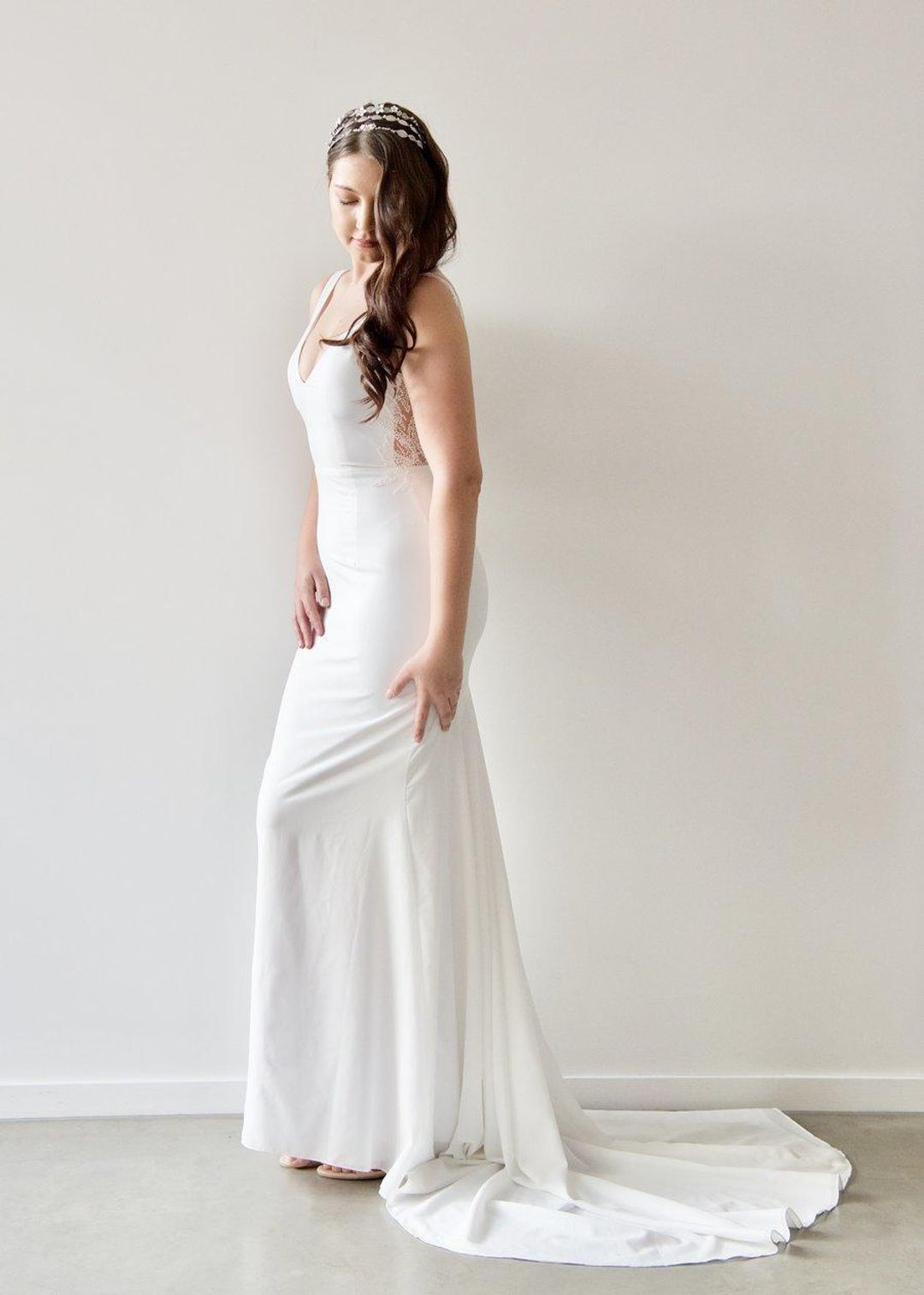 When Freddie Met Lilly Georgette Gown White Size 10 for rent on The Volte - main image