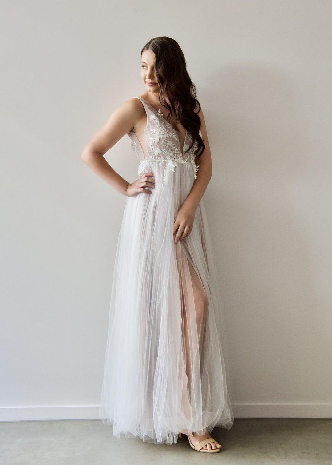 When Freddie Met Lilly Gio Gown White Size 10 for rent on The Volte - main image