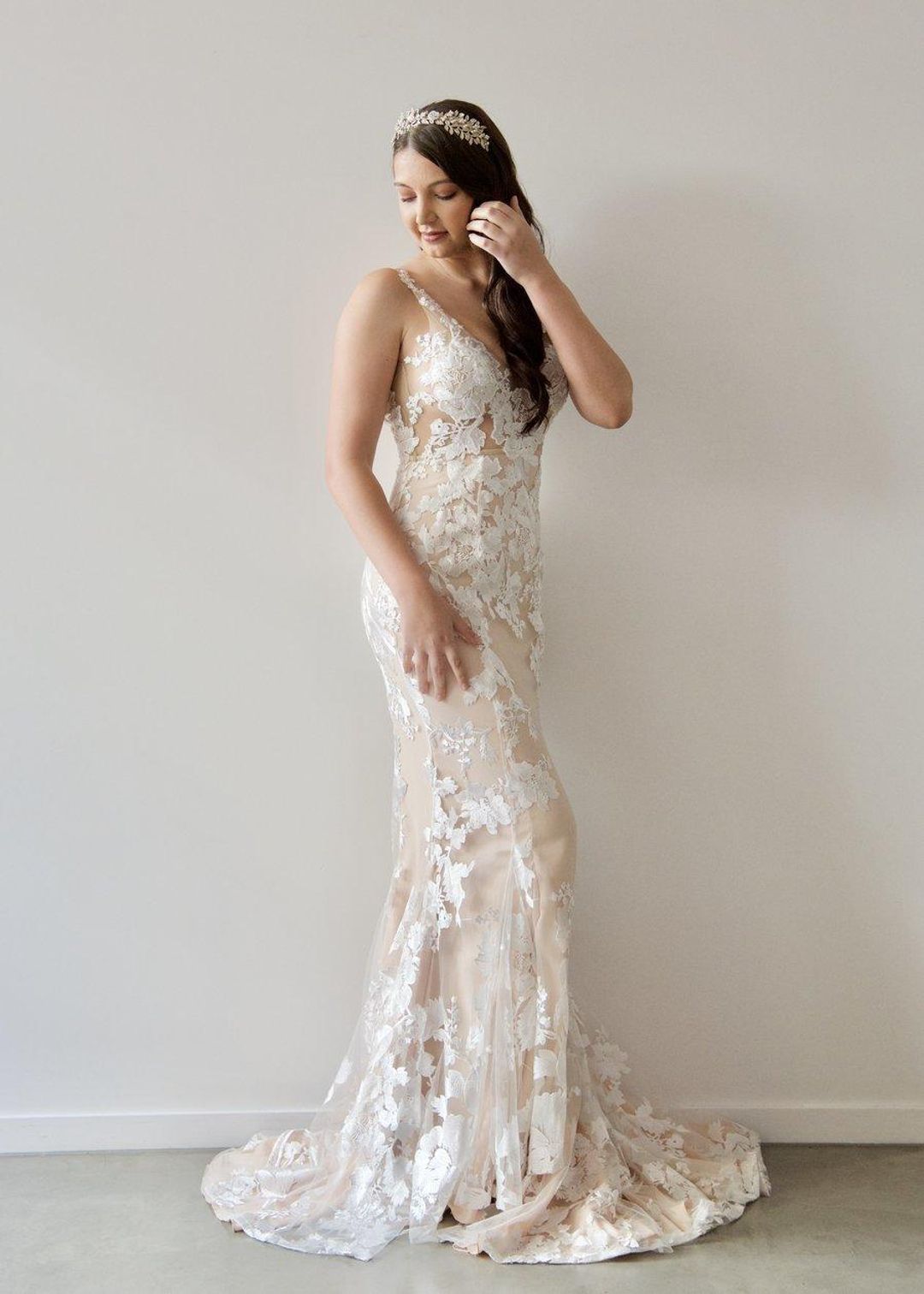 When Freddie Met Lilly Giselle Gown (Blush Underlay) Size 10/12 for rent on The Volte - main image