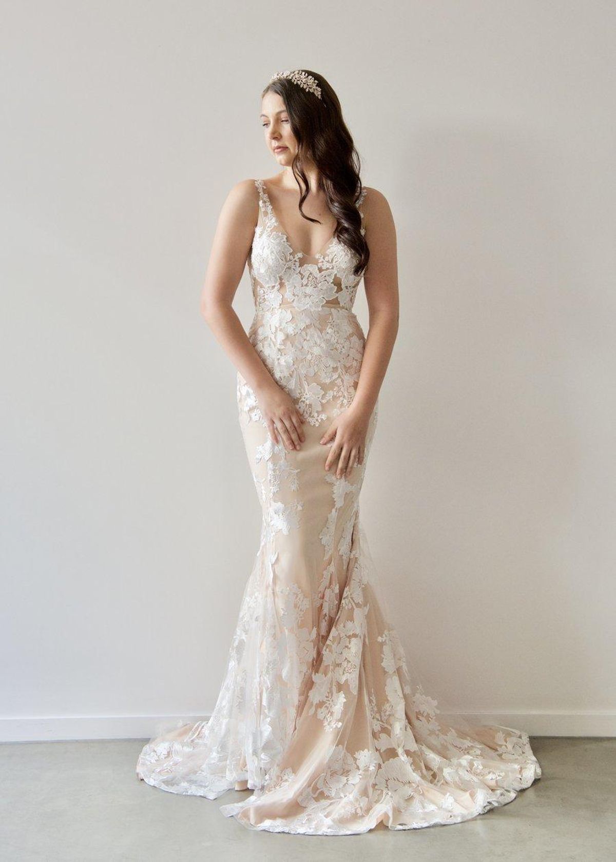 When Freddie Met Lilly Giselle Gown (Blush Underlay) Size 10/12 for rent on The Volte - main image