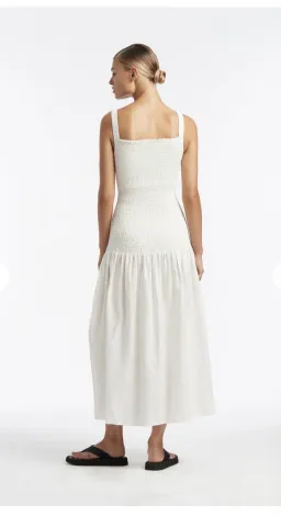 Sir The Label Madelyn Reversible Dress Midi White | AU 8 for rent on The Volte - image 3