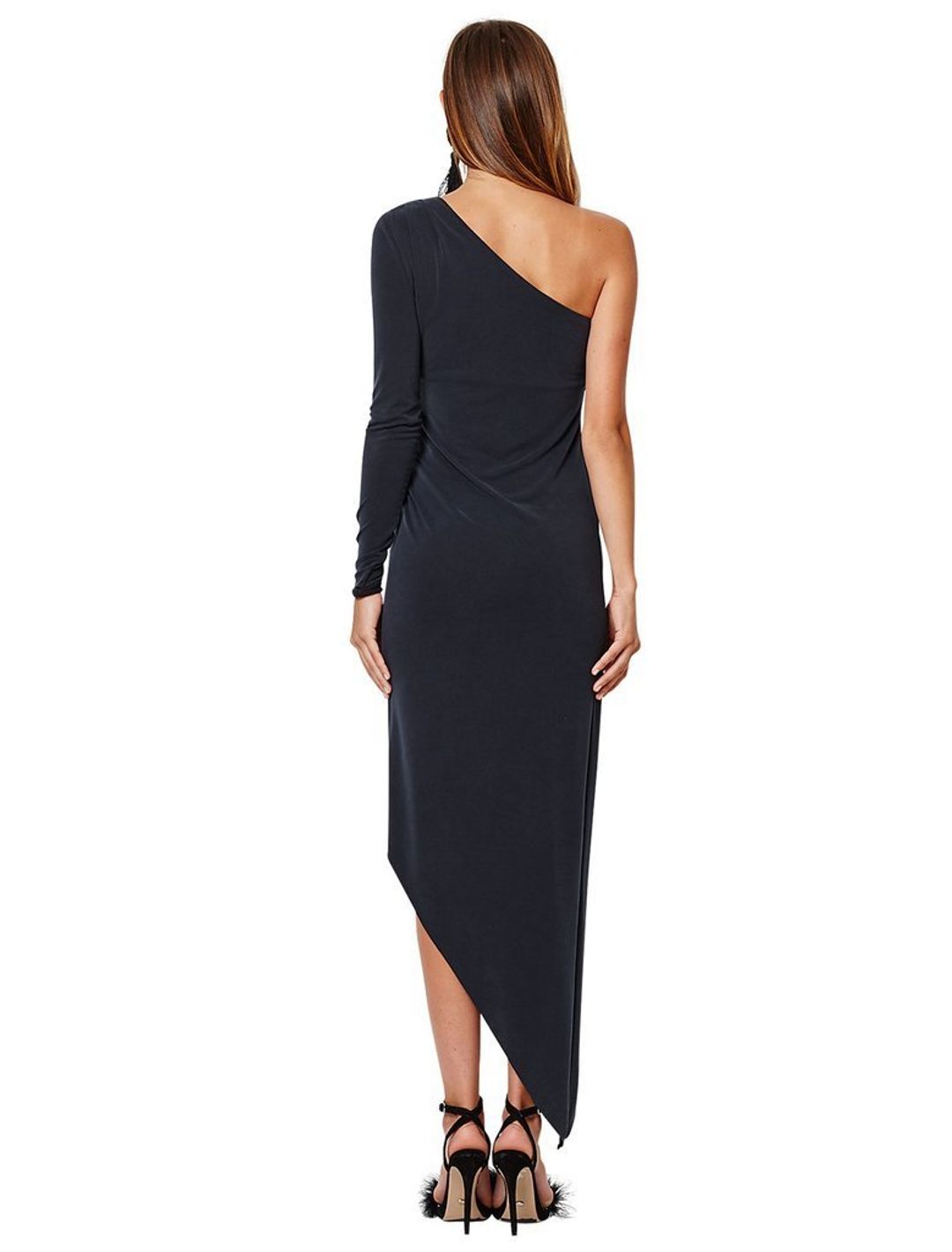 Bec & Bridge Normandie Asymmetrical Dress Black Size AU 6 for rent on The Volte - main image