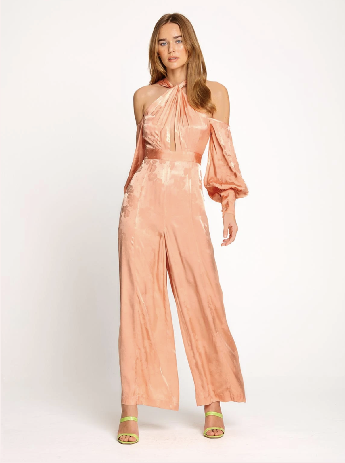 Alice McCall Iced Guava Memory Lane Jumpsuit Orange Size 4 for rent on The Volte - main image